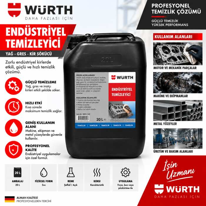 Würth Ahşap tutkalı D3D4 Würth  25KG