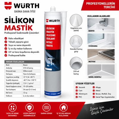Würth Konstrüksiyon yapıştırıcı Yapıştırıcı-Sızdırmaz Power
