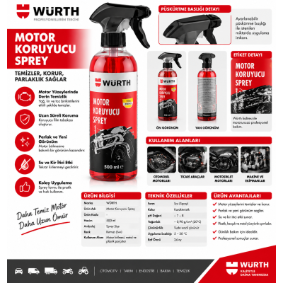 WÜRTH BÖCEK TEMİZLEYİCİ 400ML