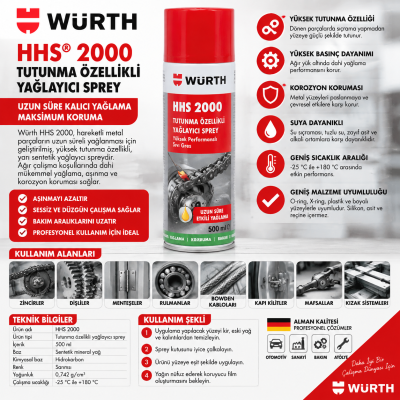 WÜRTH GAZALTI KAYNKKORMSPREYİ PERFECT 400 ML