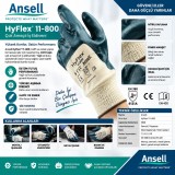 Ansell Hylite 47-400 Yağ Tutmaz Mekanik Dirençli Esnek İş Eldiveni