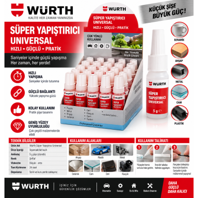 Würth Cam temizleme sabunu