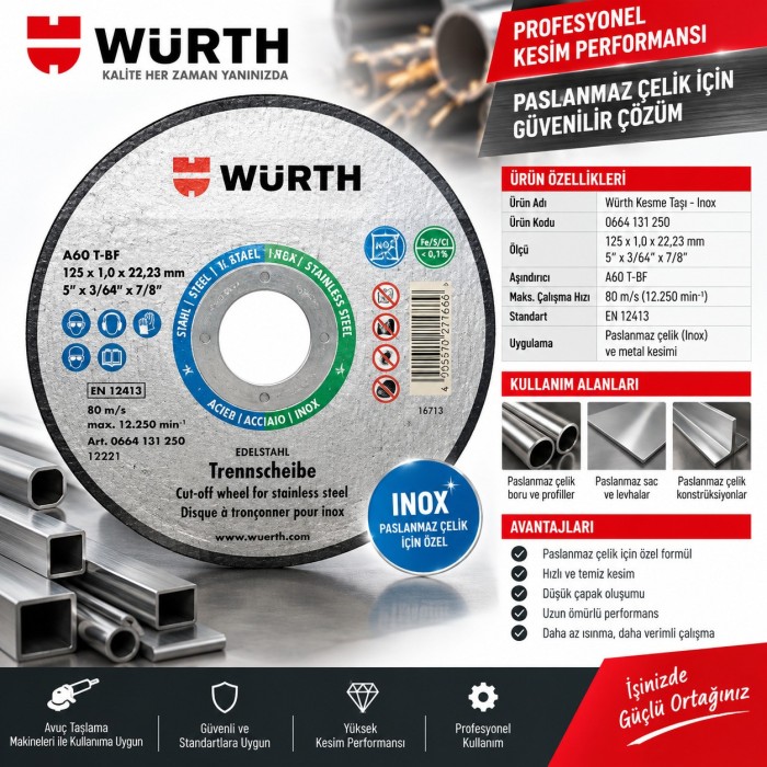 WÜRTH KESME TAŞI ECOPRO