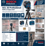 Bosch GCL 25 Professional Nokta Lazeri