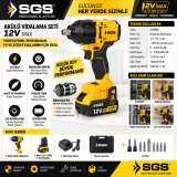Sgs Akülü Vidalama Seti  12 V MAX