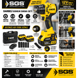 DARBELİ SOMUN SIKMA SETİ 650 Nm Tork 12 140 Ah KÖMÜRSÜZ MOTOR