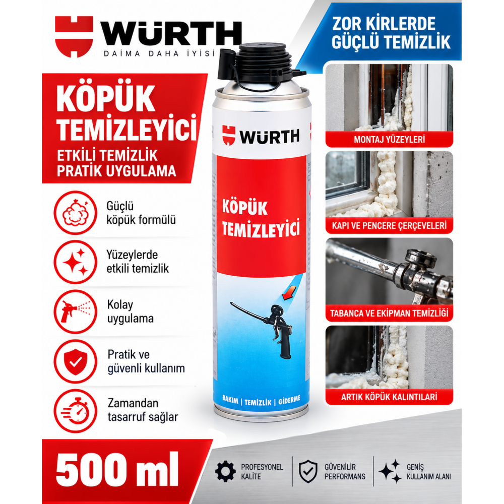 YAŞ KÖPÜK TEMİZLEYİCİ 500ML