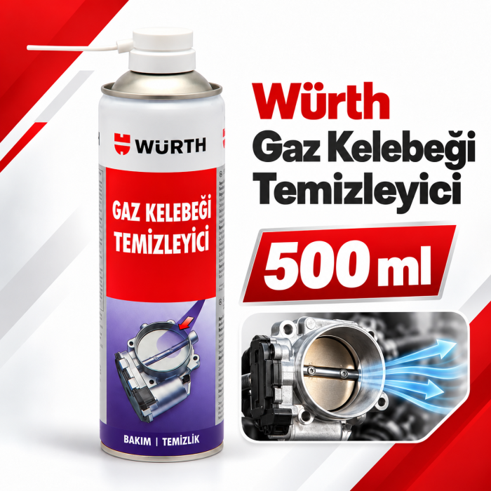 WÜRTH  BENZİNLİ MOTOR BOĞAZ KELEBEĞİ TEM.500ML