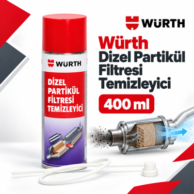 WÜRTH DİZEL PARTİKÜL TEMİZLEYİCİ 400ML