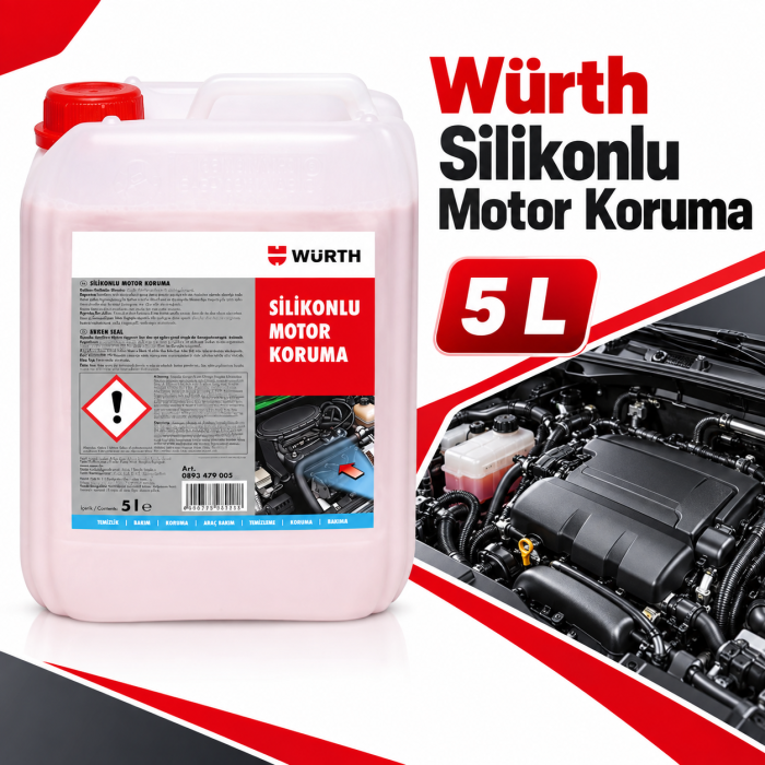 WÜRTH MOTOR KORUMA SİLİKONLU 5LT