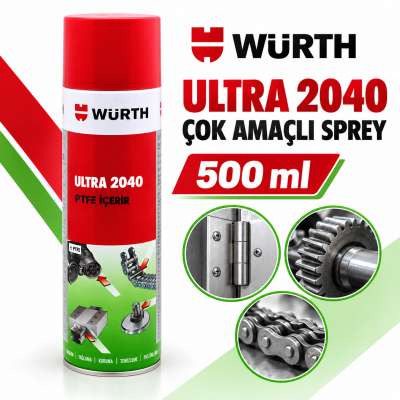 WÜRTH ÇOK AMAÇLI YAĞLAYICI ULTRA  2040 500ML