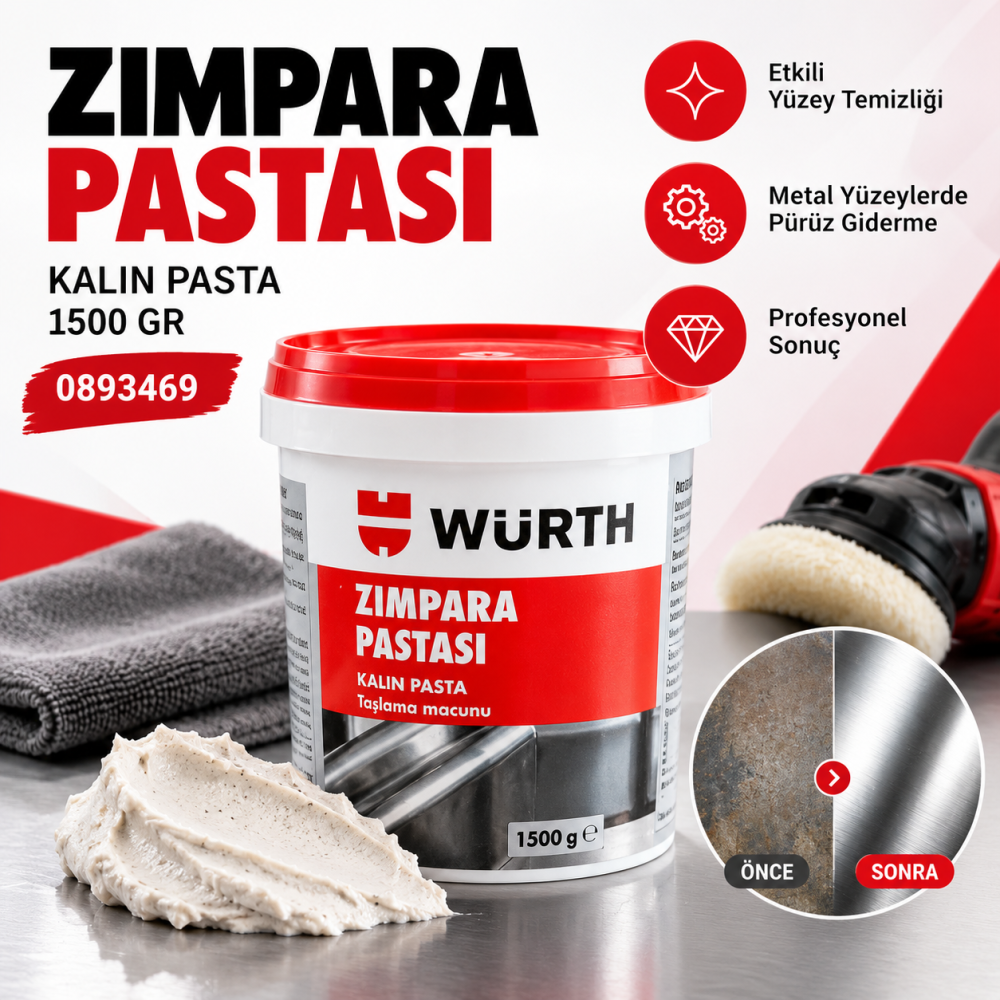 WÜRTH ZIMPARA PASTASI KALIN PASTA 1500GR