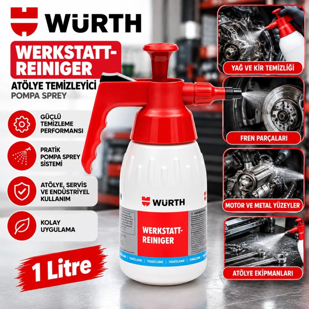 WÜRTH POMPALI SPREY KABI-1L(GENEL TEMİZL.İÇİN)
