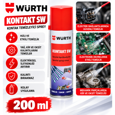 WÜRTH KONTAKT SW-YIKAMA SPREYİ 200ML