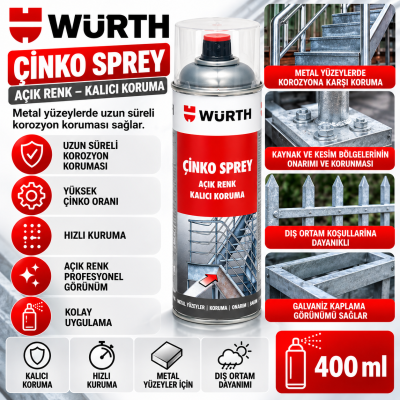 WÜRTH PERFECT ÇİNKO SPREY 400 ML