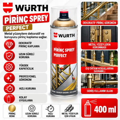 WÜRTH PİRİNÇ SPREY PERFEKT 400ML