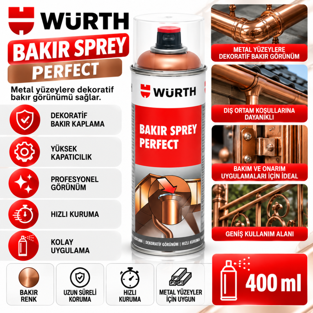 WÜRTH BAKIR SPREY PERFEKT 400ML