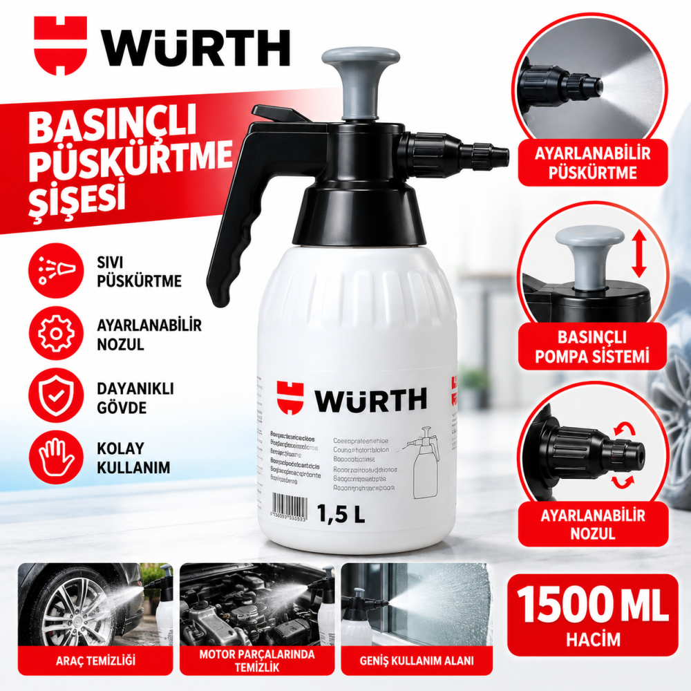 WÜRTH POMPALI SPREY KABI KÖPÜK 1500 ML