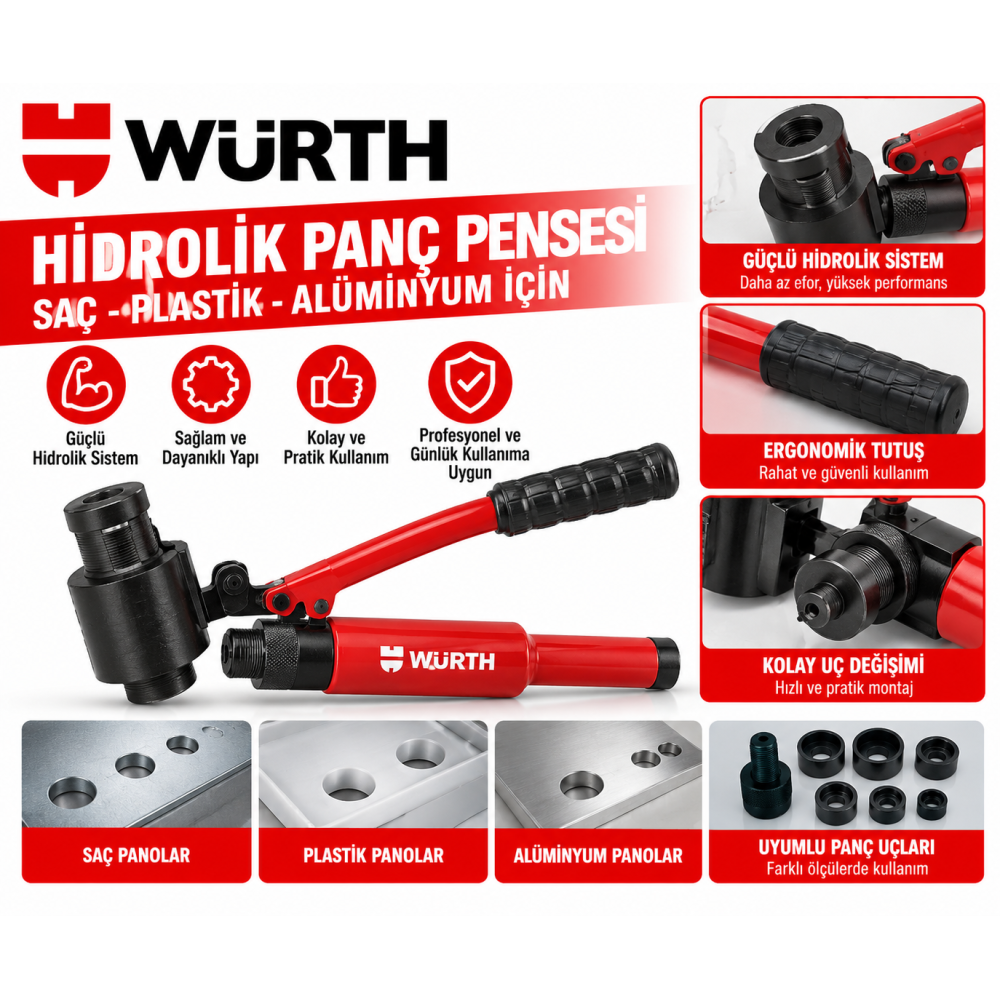 WÜRTH Hidrolik Patlatmalı Panç