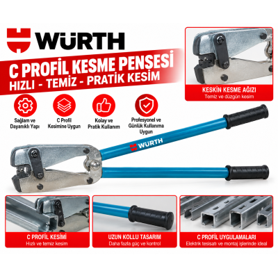 WÜRTH Mekanik Papuç Sıkma
