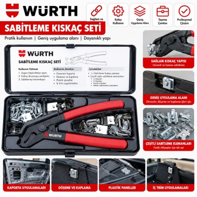 Würth Sabitleme kıskaç seti