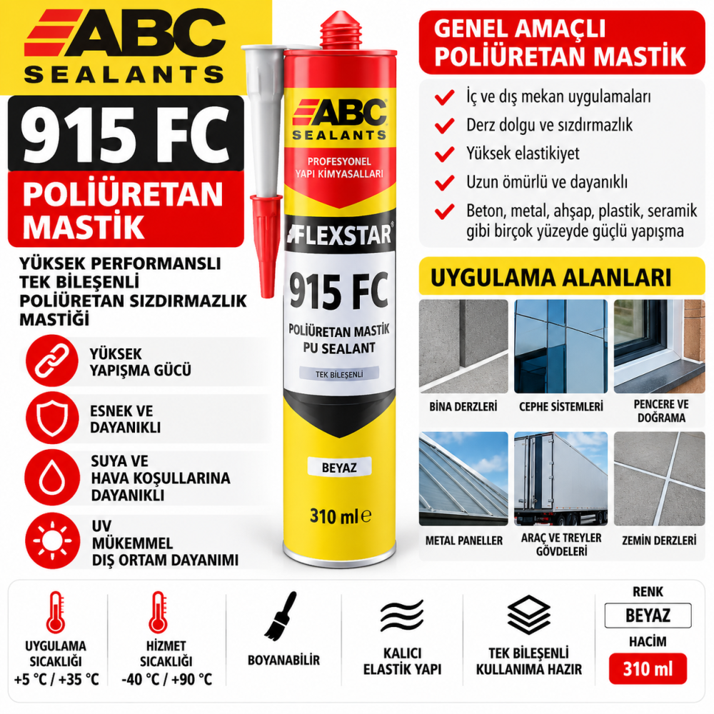 ABC 915 FC Poliüretan Mastikleri