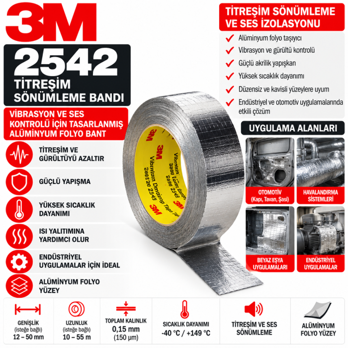 3M 2542 Titreşim Sönümleme Bandı