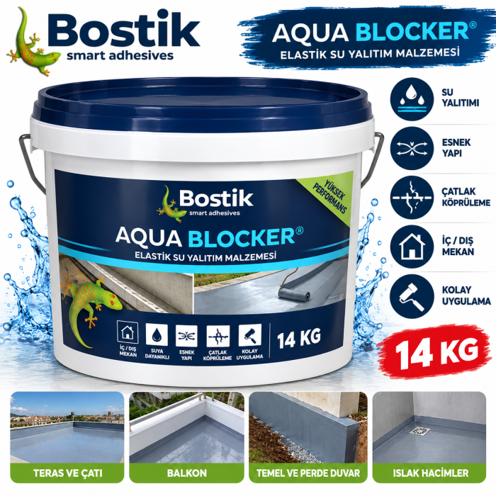 Bostik Aqua Blocker Ms Polimer Su Yalıtım Malzemesi 14 Kg
