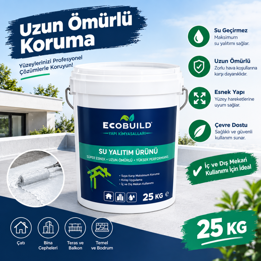 Bostik Aquaroll Pu Mono Pu Esaslı Su Yalıtım Kaplaması 25 Kg