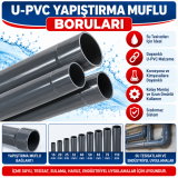 U-PVC Yapıştırma Muflu Boruları