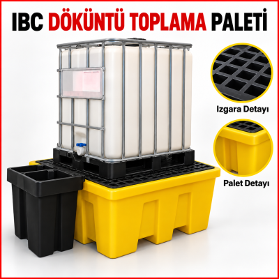 Tekli Ibc Paleti Sarı-Siyah 1260 LT