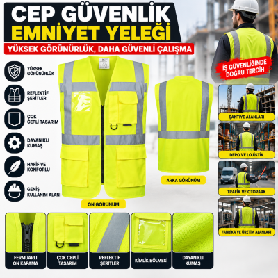 Cep Güvenlik Emniyet Yeleği