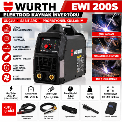 Würth Electrode welding inverter EWI 200S