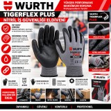 Würth Tigerflex Plus nitril iş güvenliği eldiveni