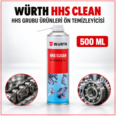 WÜRTH HHS GRUBU ÜRÜNLERİ ÖN TEMİZLEYİCİSİ HHS CLEAN 500 ML
