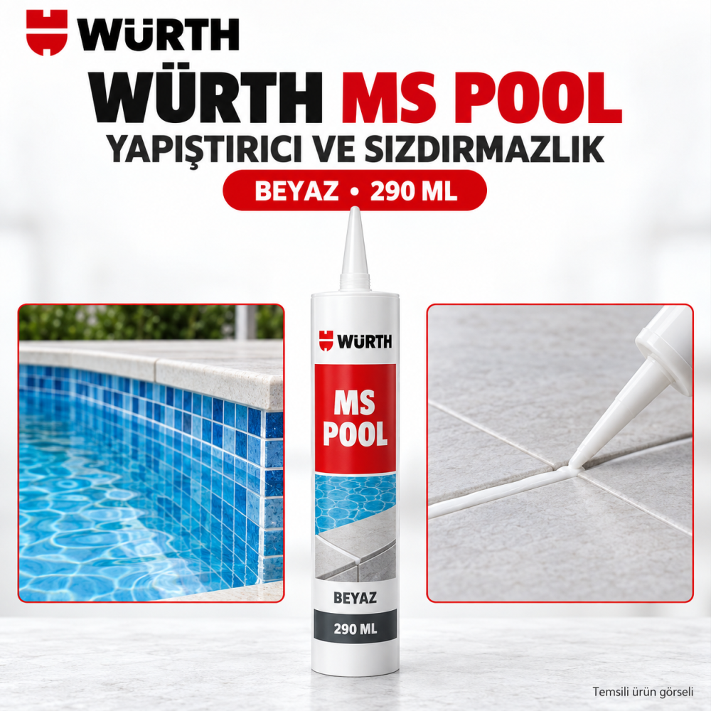Würth MSPOOL-YAPIŞTRCI SIZDIRMAZ-BEYAZ-290 ML