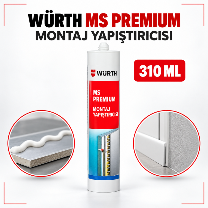 WÜRTH MONTAJ YAPIŞTIRICISI MS PREMİUM 310 ML