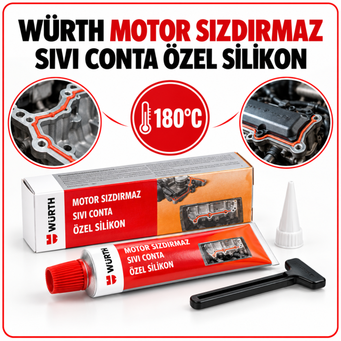 WÜRTH MOTOR SIZDIRMAZ SIVI CONTA ÖZEL SİLİKON 180C