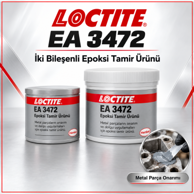 LOCTITE EA 3472 ÇELİK DOLGULU METAL YAPIŞTIRICI 500 GR