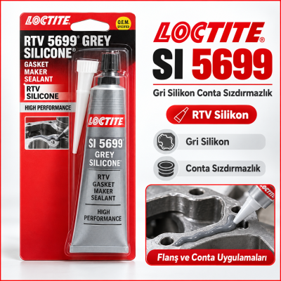 LOCTITE SI 5699 CONTA SİLİKONU GRİ 80 ML