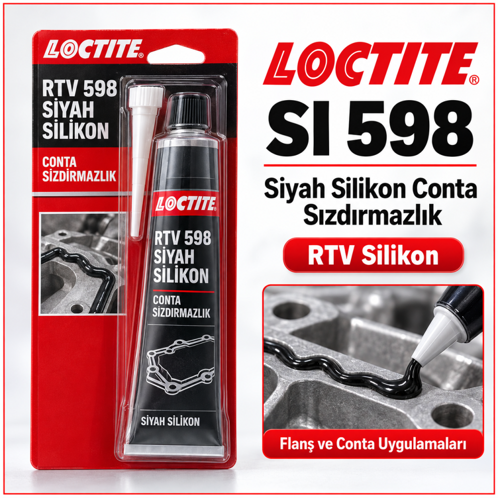 LOCTITE SI 598 SİYAH CONTA SIZDRIMAZLIK 80 ML