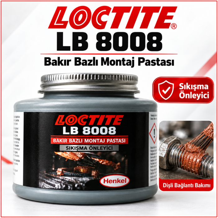 LOCTITE LB 8008 C5-A BAKIR MONTAJ PASTASI 453 GR