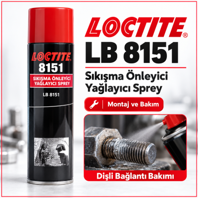 Loctite LB 8151 AS Alüminyum Montaj Pasta Spreyi 300ML