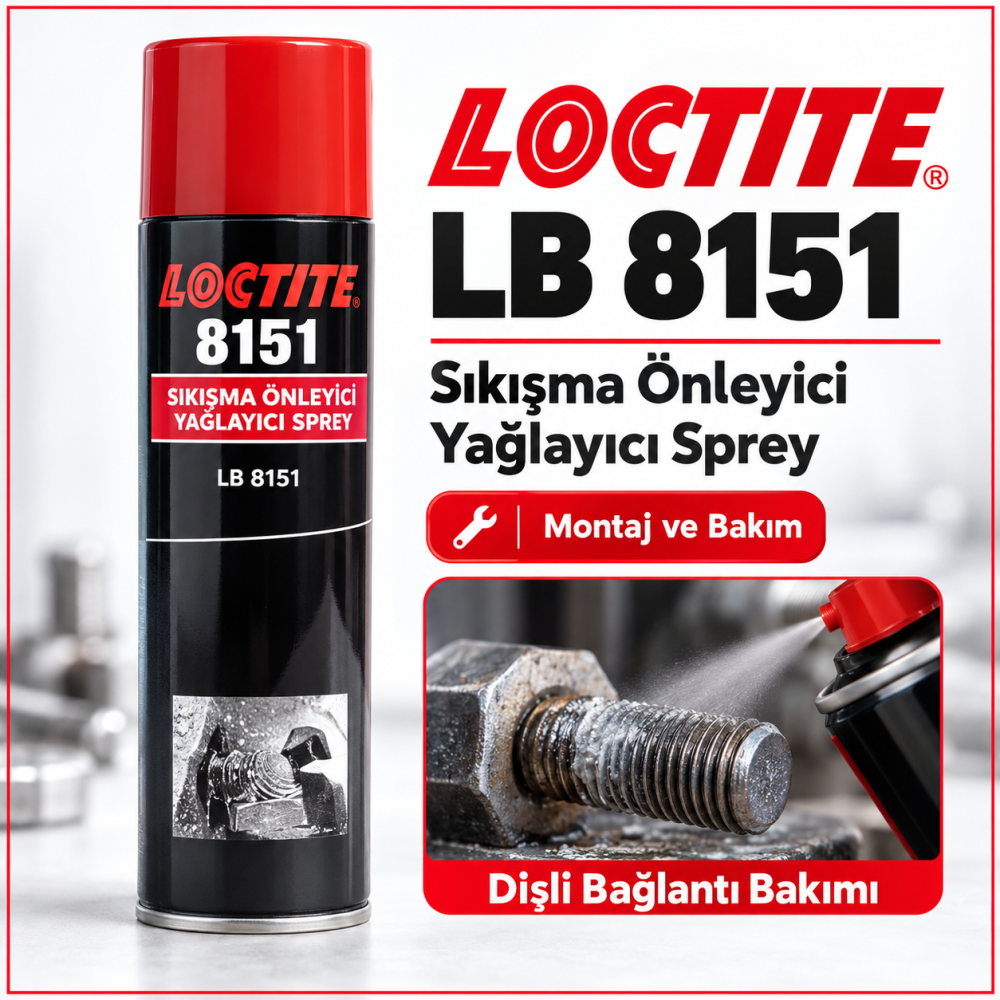 Loctite LB 8151 AS Alüminyum Montaj Pasta Spreyi 300ML