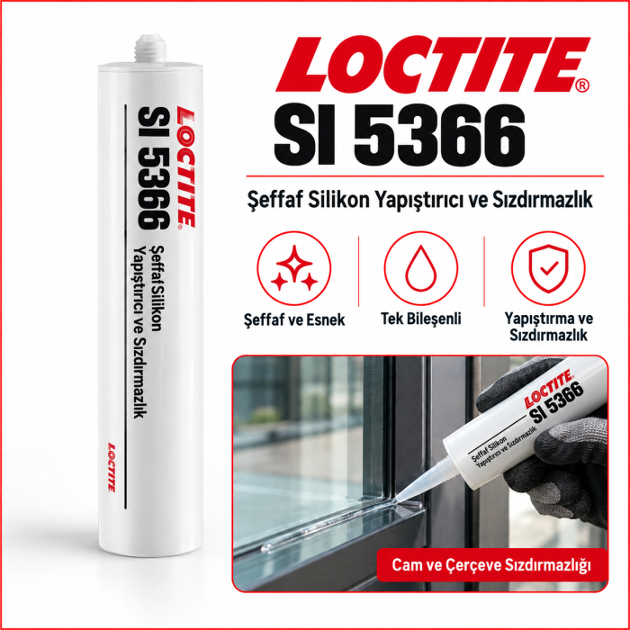 LOCTITE SI 5300 KIRMIZI SİLİKON CONTA KARTUŞ 310 ML