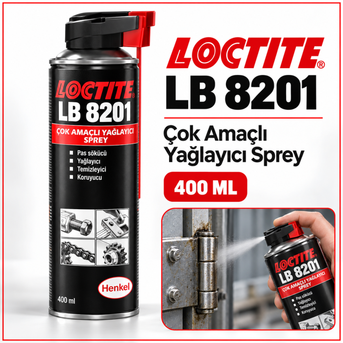 LOCTITE LB 8201 ÇOK AMAÇLI YAĞLAYICI SPREY 400 ML