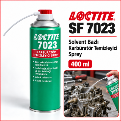 Loctite Sf 7023 Solvent Bazlı Karbüratör Temizleyici Sprey 400 Gml