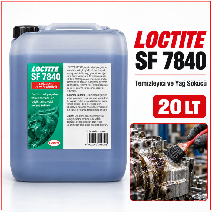 LOCTITE SF 7840 TEMİZLEYİCİ VE YAĞ SÖKÜCÜ 20 LT
