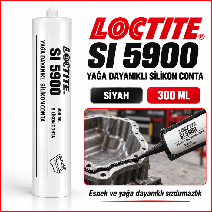 LOCTITE SI 5900 YAĞA DAYANIKLI SİLİKON CONTA SİYAH 300 ML