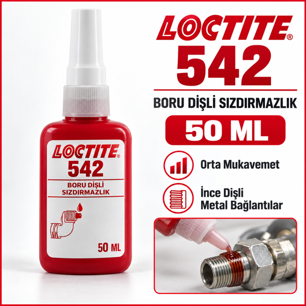 LOCTİTE 542 Boru Dişli Sızdırmazlık 50ml